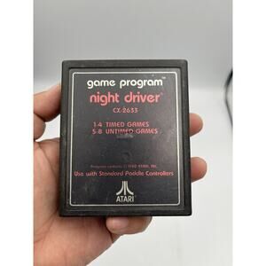 Night Driver Atari 2600 Text Label Tested Cartridge Only